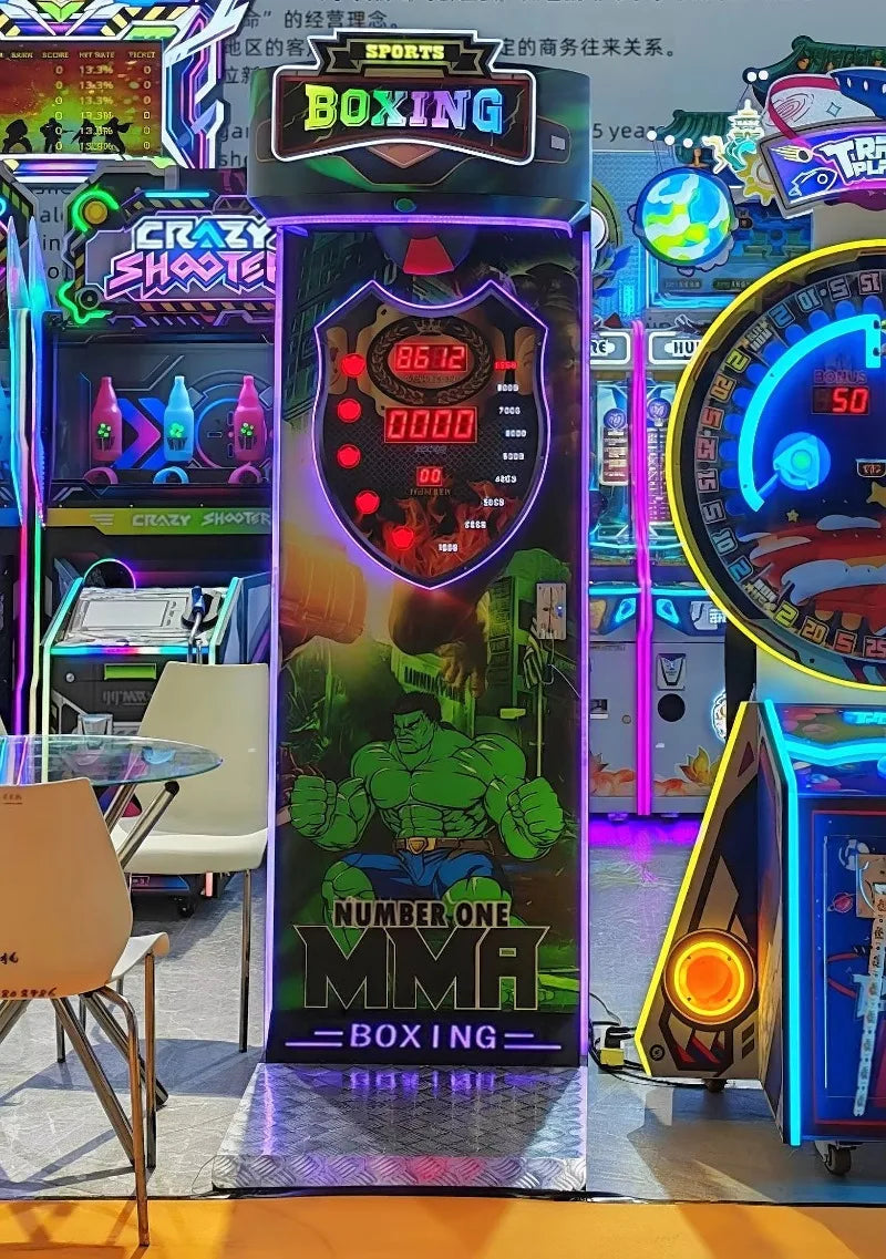 Customized Coin Boxing Sport Punching Boxing Arcade Sport Arcade Game Machine Boxing Arcade Emulator
