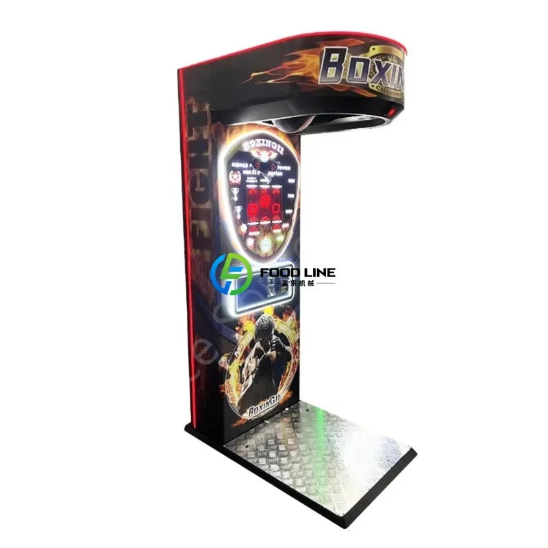 Coin Operated Arcade Boxing Entertainment Machine Electronic Kick Punch Bag Strength Training Equipment
