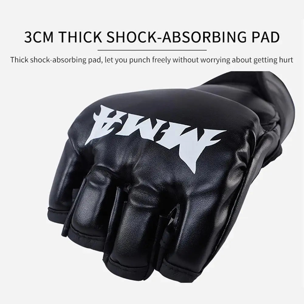 MMA Gloves for Grappling Sparring Training Sports Half Mitts MMA UFC Training Boxing Punch Bag Martial Arts Gloves 1 pair