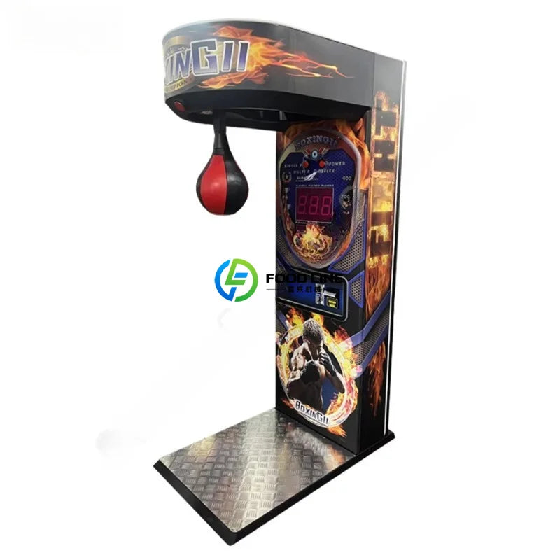 Coin Operated Arcade Boxing Entertainment Machine Electronic Kick Punch Bag Strength Training Equipment