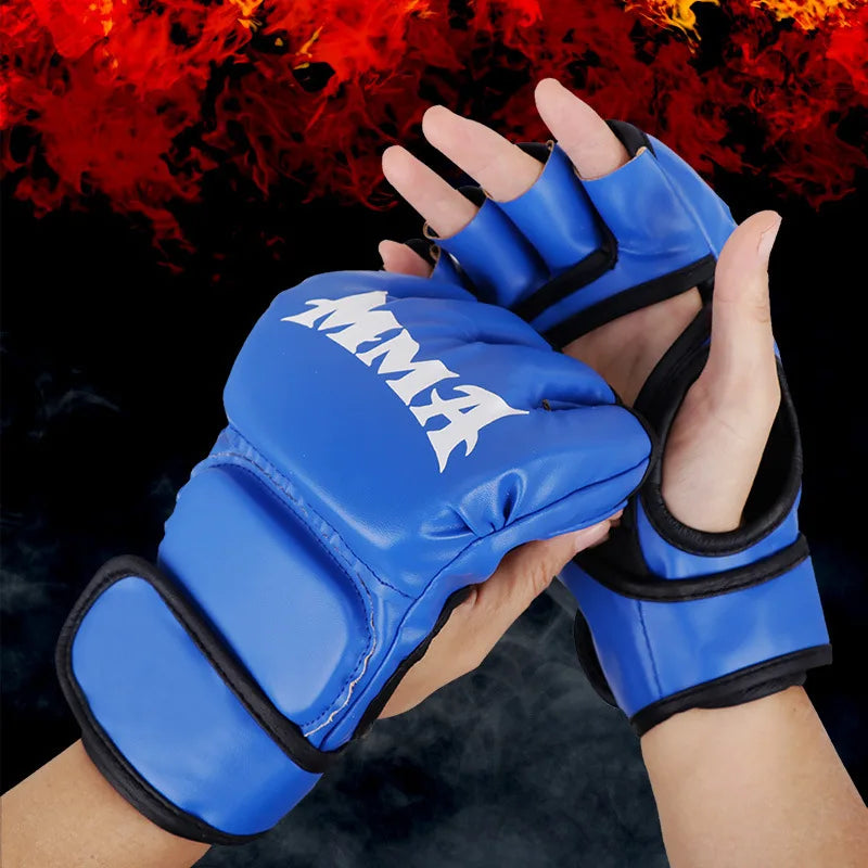 High-Quality Training Gloves MMA and Martial Arts, with Thickened Fingers Added Protection Flexibility, Suitable for Adults Kids
