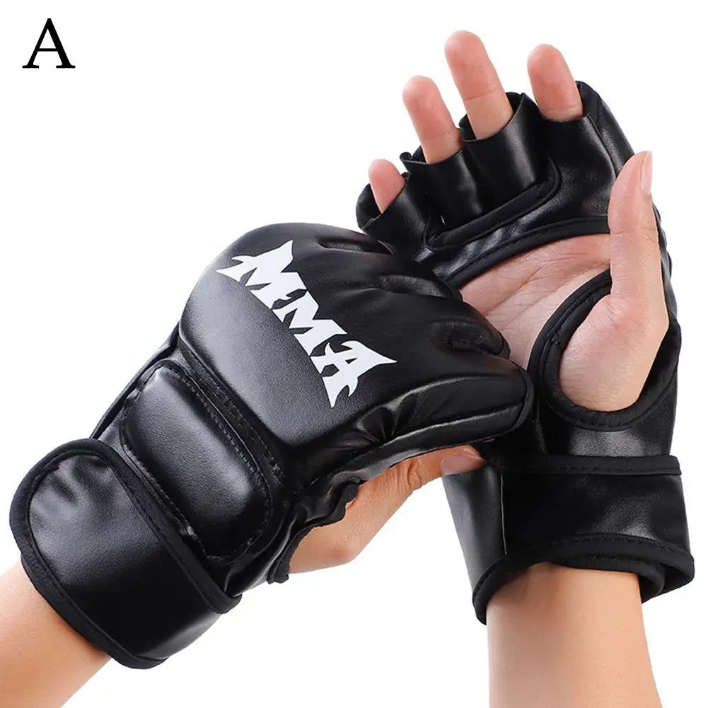 MMA Gloves for Grappling Sparring Training Sports Half Mitts MMA UFC Training Boxing Punch Bag Martial Arts Gloves 1 pair