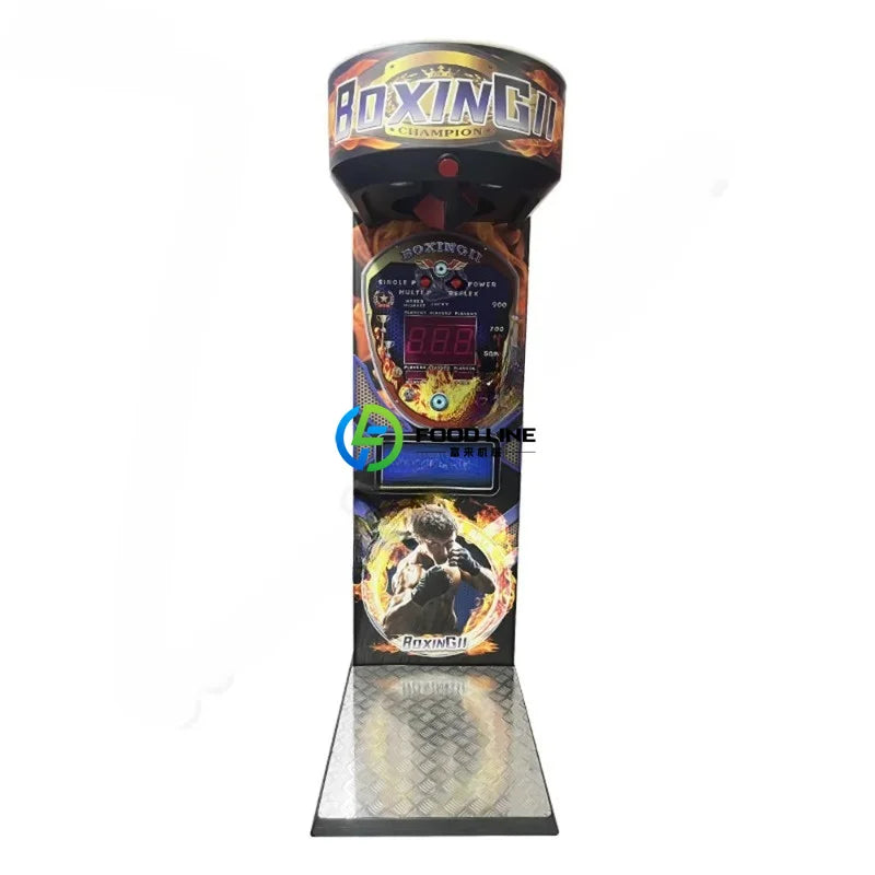 Coin Operated Arcade Boxing Entertainment Machine Electronic Kick Punch Bag Strength Training Equipment