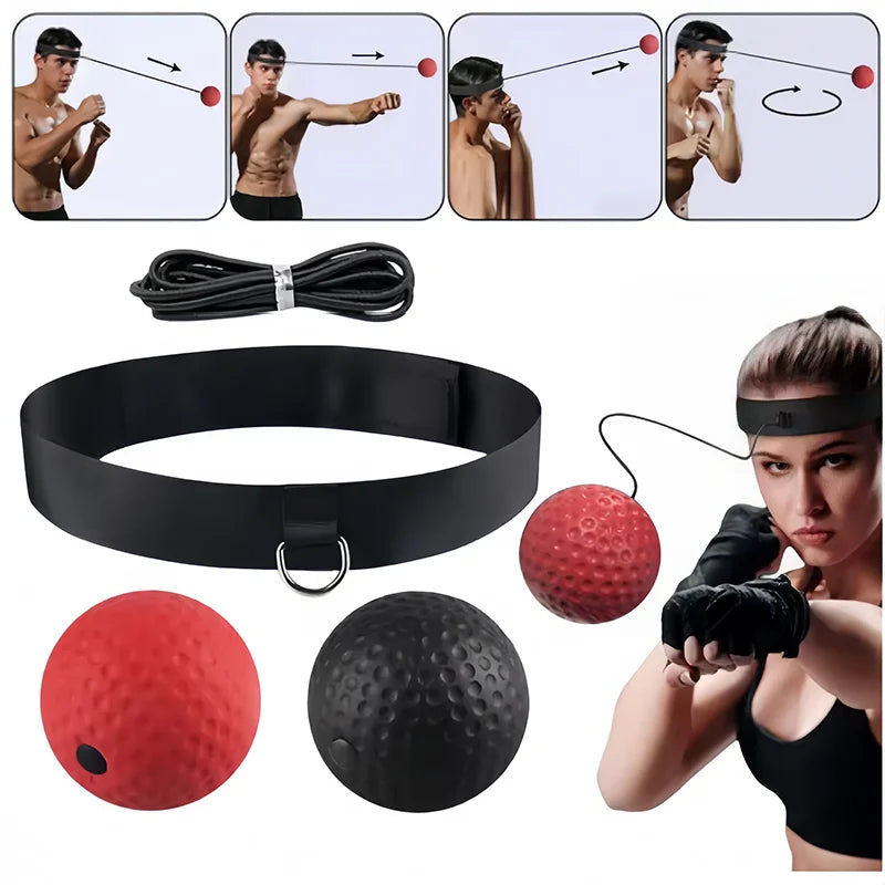 Boxing Reflex Ball for Kids - Training Ball with Headband, Single Game Option & Parent-child Interaction for Reaction Punching