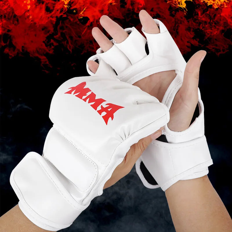 High-Quality Training Gloves MMA and Martial Arts, with Thickened Fingers Added Protection Flexibility, Suitable for Adults Kids