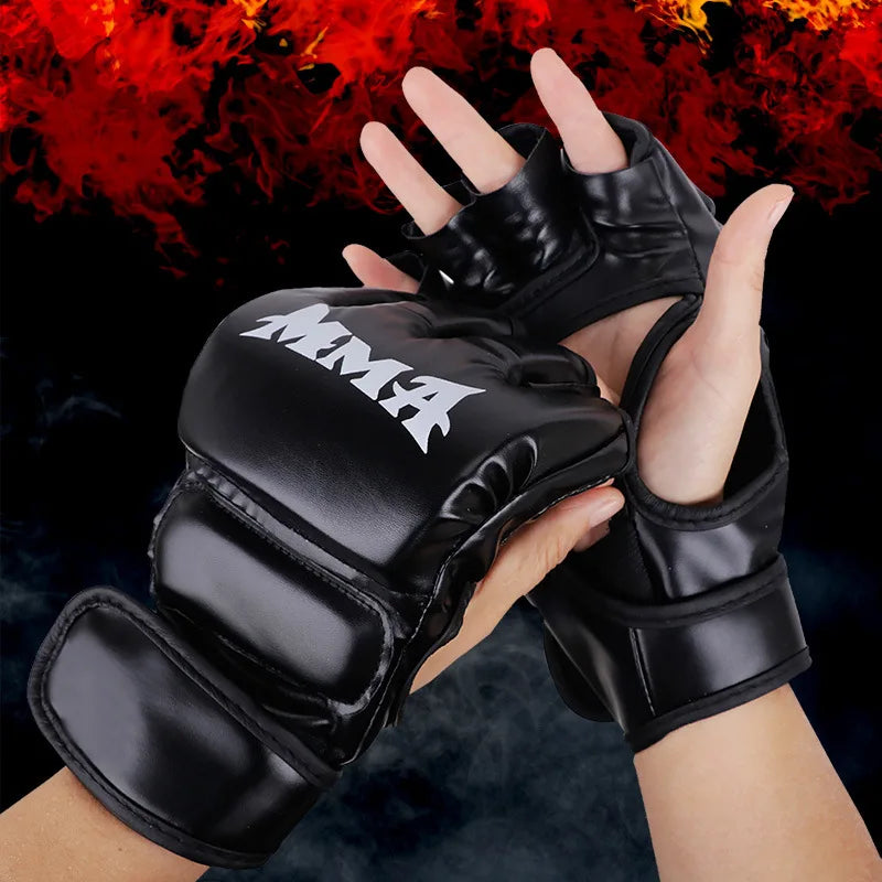 High-Quality Training Gloves MMA and Martial Arts, with Thickened Fingers Added Protection Flexibility, Suitable for Adults Kids