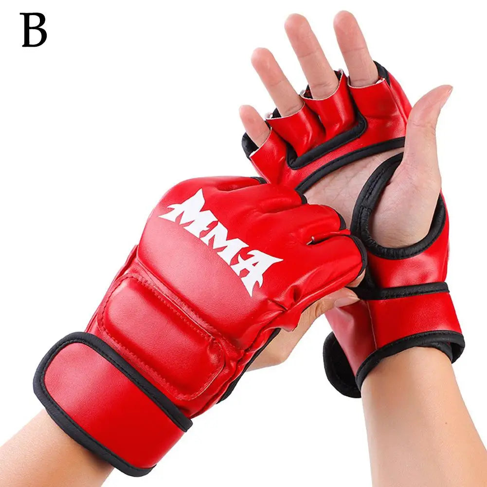 MMA Gloves for Grappling Sparring Training Sports Half Mitts MMA UFC Training Boxing Punch Bag Martial Arts Gloves 1 pair