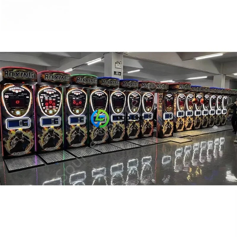 Coin Operated Arcade Boxing Entertainment Machine Electronic Kick Punch Bag Strength Training Equipment