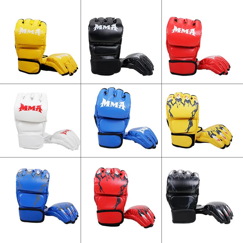 High-Quality Training Gloves MMA and Martial Arts, with Thickened Fingers Added Protection Flexibility, Suitable for Adults Kids